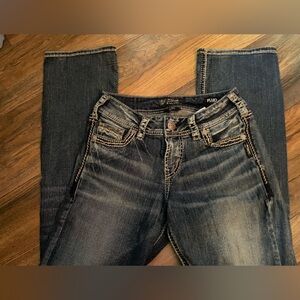 Silver fluid denim jeans! Great pair of jeans!🤗